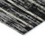 8' X 10' Black Gray And Ivory Striped Washable Indoor Outdoor Area Rug