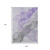 9' X 12' Lavender And Gray Abstract Washable Indoor Outdoor Area Rug