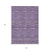 8' X 10' Purple And Lavender Striped Washable Indoor Outdoor Area Rug