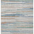 10' X 14' Linen And Pale Aqua Striped Washable Indoor Outdoor Area Rug