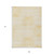 9' X 12' Gold and White Abstract Washable Non Skid Indoor Outdoor Area Rug - Gold, White