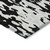 8' X 10' Black And Ivory Abstract Washable Indoor Outdoor Area Rug Transitional Style - Black, Ivory Color
