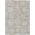 10' X 14' Beige Tan And Gray Floral Washable Indoor Outdoor Area Rug