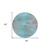 8' Teal Blue Charcoal And Gray Round Abstract Washable Indoor Outdoor Area Rug