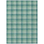 10' X 14' Blue And Green Plaid Washable Indoor Outdoor Area Rug