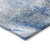 9' X 12' Ivory Blue and Gray Abstract Washable Non Skid Indoor Outdoor Area Rug - Ivory, Blue, Gray