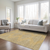 9' X 12' Gold And Ivory Geometric Washable Indoor Outdoor Area Rug