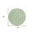 8' Sage And Artichoke Green Round Floral Washable Indoor Outdoor Area Rug