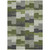 8' X 10' Olive Green And Artichoke Green Geometric Washable Indoor Outdoor Area Rug