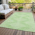 10' X 14' Mint Green And Ivory Geometric Washable Indoor Outdoor Area Rug Transitional Style - Mint Green, Ivory Color