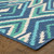 9' X 13' Navy Geometric Stain Resistant Indoor Outdoor Area Rug - 606114574668