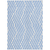 10' X 14' Blue And Ivory Geometric Washable Indoor Outdoor Area Rug