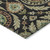 9' X 12' Black Gold And Copper Floral Washable Indoor Outdoor Area Rug