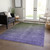 8' X 10' Olive Green And Purple Ombre Washable Indoor Outdoor Area Rug