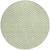 8' Artichoke Green And Ivory Round Chevron Washable Indoor Outdoor Area Rug