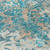 10' X 14' Teal Blue Ivory And Light Brown Damask Washable Indoor Outdoor Area Rug