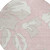 8' Pink Ivory And Beige Round Floral Washable Indoor Outdoor Area Rug