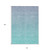 10' X 14' Sky Blue And Teal Blue Ombre Washable Indoor Outdoor Area Rug