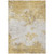 9' X 12' Gold Brown And Beige Abstract Washable Indoor Outdoor Area Rug