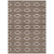 8' X 10' Brown And Beige Geometric Washable Indoor Outdoor Area Rug