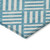 9' X 12' Teal Blue And Ivory Geometric Washable Indoor Outdoor Area Rug