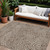 10' X 14' Brown And Beige Abstract Washable Indoor Outdoor Area Rug Transitional Style - Brown, Beige Color