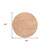 8' Peach Round Washable Indoor Outdoor Area Rug