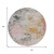 8' Pink Charcoal And Copper Round Abstract Washable Indoor Outdoor Area Rug