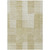 8' X 10' Beige And Ivory Striped Washable Indoor Outdoor Area Rug