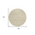8' Beige Taupe And Tan Round Geometric Washable Indoor Outdoor Area Rug