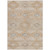 9' X 12' Copper And Gray Aztec Washable Indoor Outdoor Area Rug