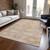 9' X 12' Copper And Gray Aztec Washable Indoor Outdoor Area Rug