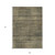 9' X 12' Brown Beige And Taupe Striped Washable Indoor Outdoor Area Rug
