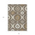 10' X 14' Brown Beige And Taupe Medallion Washable Indoor Outdoor Area Rug