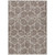 9' X 12' Taupe And Ivory Geometric Washable Indoor Outdoor Area Rug Modern Style - Taupe, Ivory Color