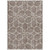 9' X 12' Taupe And Ivory Geometric Washable Indoor Outdoor Area Rug Modern Style - Taupe, Ivory Color