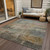 10' X 14' Sage And Beige Abstract Washable Indoor Outdoor Area Rug - 880016551495