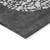 10' X 14' Charcoal Gray And Silver Abstract Washable Indoor Outdoor Area Rug