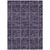9' X 12' Purple Plum And Charcoal Medallion Washable Indoor Outdoor Area Rug