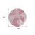 8' Blush Pink And Ivory Round Geometric Washable Indoor Outdoor Area Rug