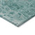 10' X 14' Aqua And Silver Abstract Washable Indoor Outdoor Area Rug