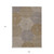 9' X 12' Taupe Beige And Green Geometric Washable Indoor Outdoor Area Rug