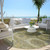 8' Gold And Beige Round Medallion Washable Indoor Outdoor Area Rug
