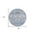 8' Sky Blue And Denim Blue Round Floral Washable Indoor Outdoor Area Rug - Sky Blue, Denim Blue