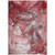 8' X 10' Merlot Abstract Washable Non Skid Indoor Outdoor Area Rug