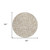 8' Tan And Beige Round Abstract Washable Indoor Outdoor Area Rug