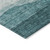 8' X 10' Teal Blue And Aqua Abstract Washable Indoor Outdoor Area Rug Transitional Style - Teal Blue, Aqua Color