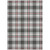 9' X 12' Black Ivory And Red Plaid Washable Indoor Outdoor Area Rug
