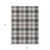 9' X 12' Black Ivory And Red Plaid Washable Indoor Outdoor Area Rug