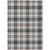 9' X 12' Black Ivory And Red Plaid Washable Indoor Outdoor Area Rug